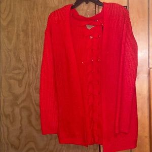 Winter woman  knit open front baggy cardigan coat.